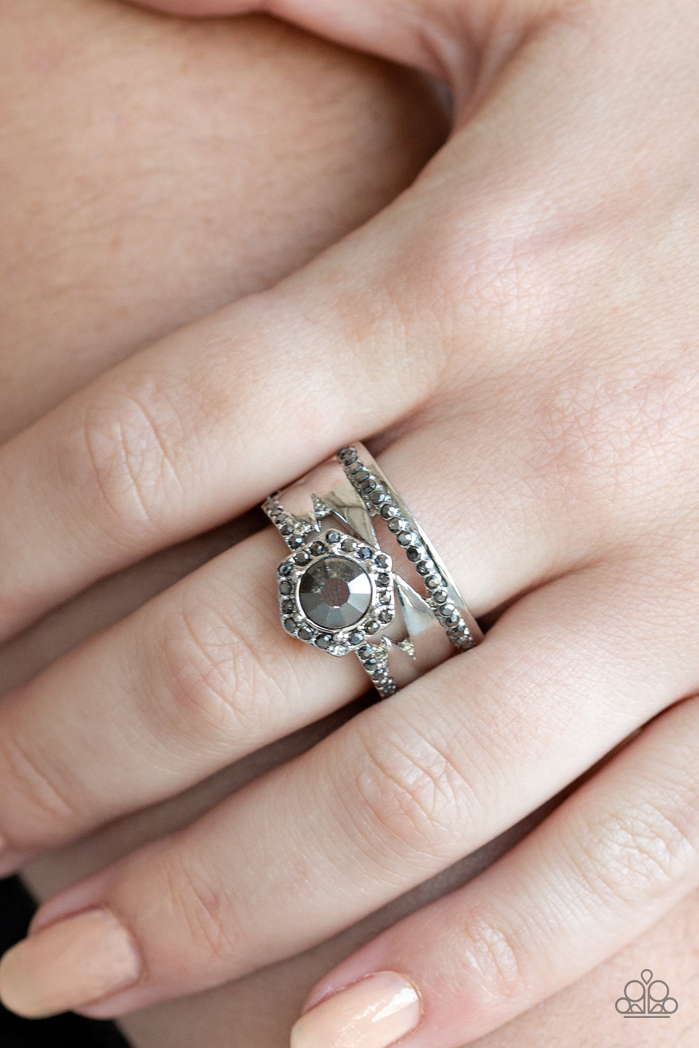 Modern Maven - Silver - Paparazzi Ring