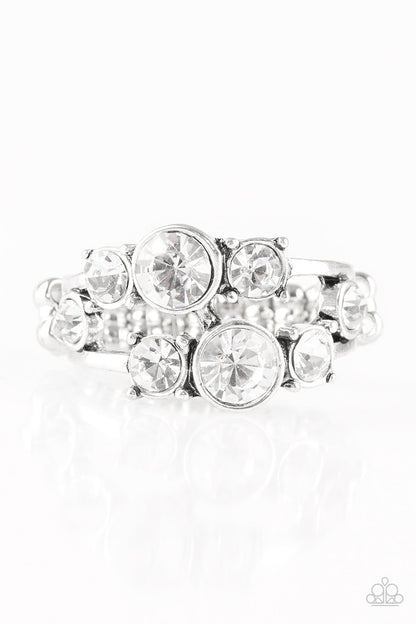 Interstellar Fashion - White - Paparazzi Ring