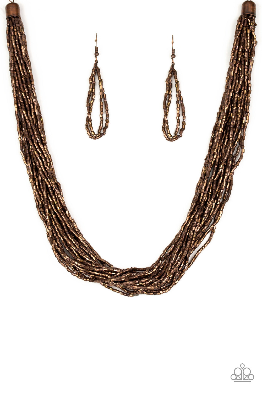 The Speed of Starlight - Copper - Paparazzi Necklace
