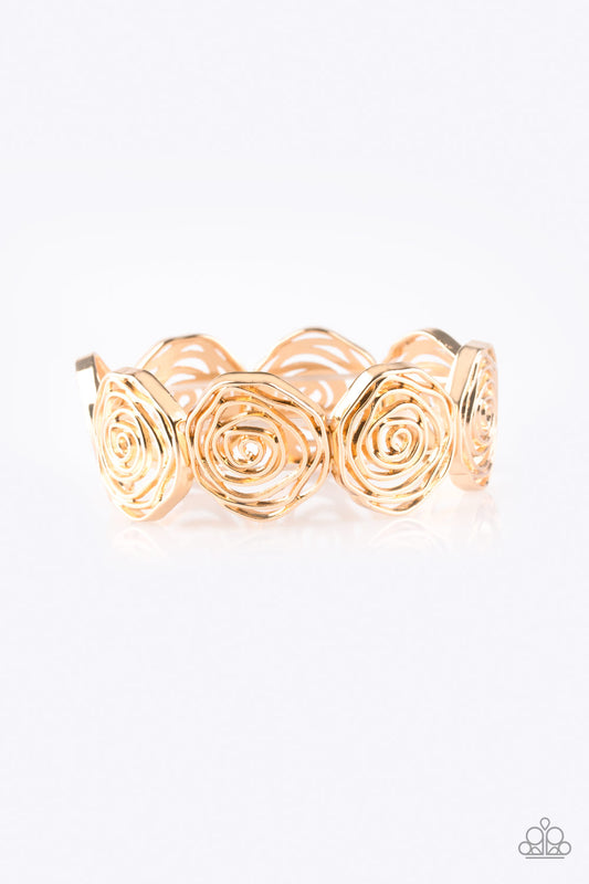 Beat Around The Rosebush - Gold Bracelet