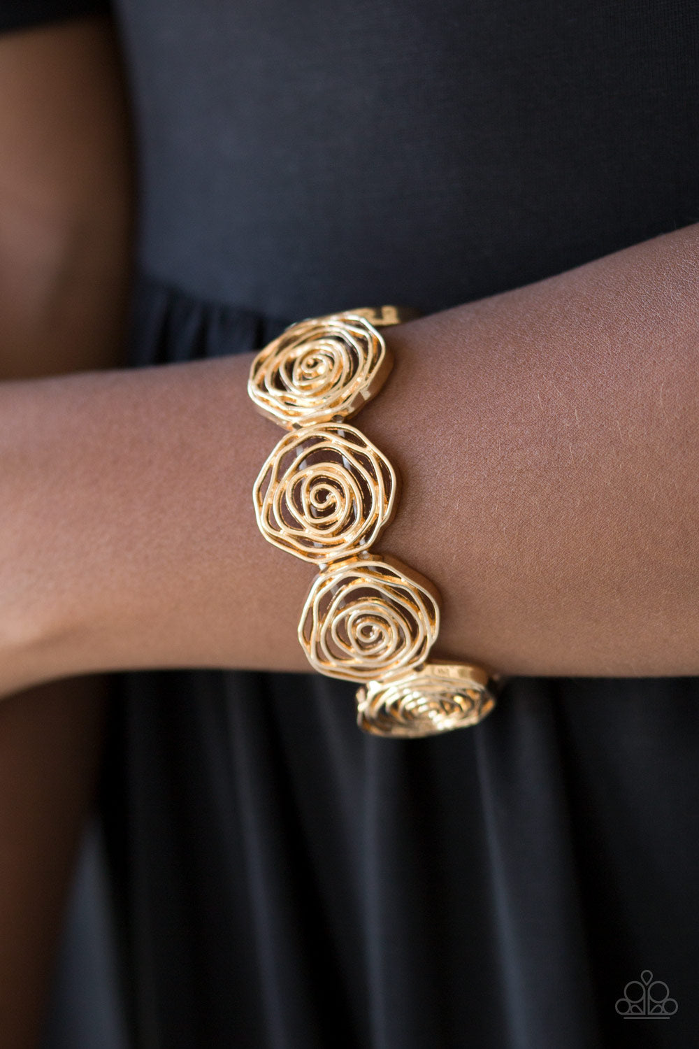 Beat Around The Rosebush - Gold Bracelet
