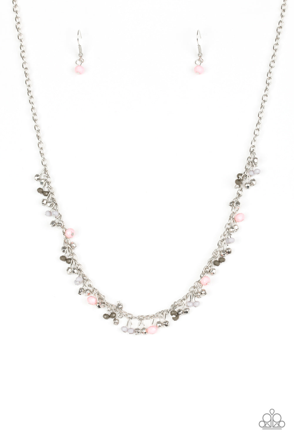 Sailing The Seven Seas - Pink and Aquatic Adventure Pink - Paparazzi Necklace and Bracelet Set