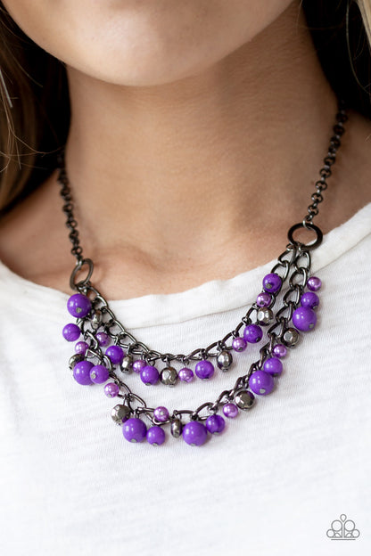 Watch Me Now - Purple Necklace