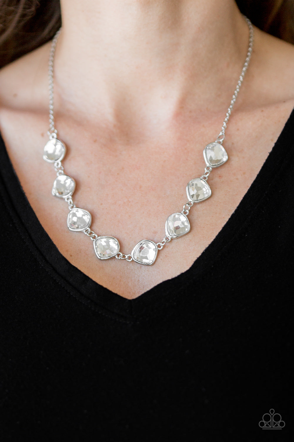 The Imperfectionist - White - Paparazzi  Necklace