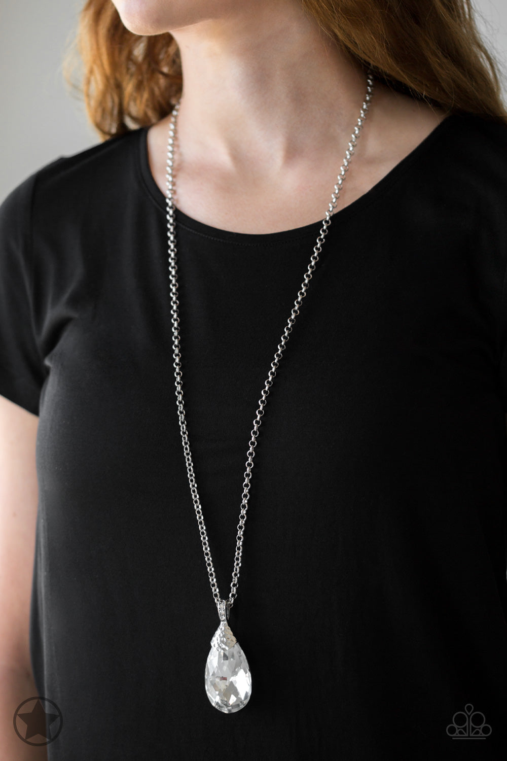 Spellbinding Sparkle - White Necklace