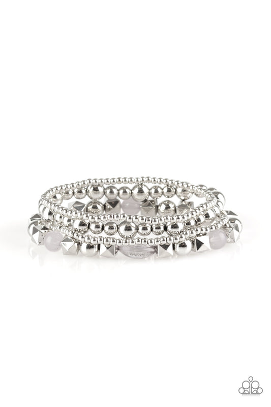 Babe-Alicious - Silver - Paparazzi Bracelet