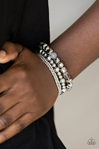Babe-Alicious - Silver - Paparazzi Bracelet