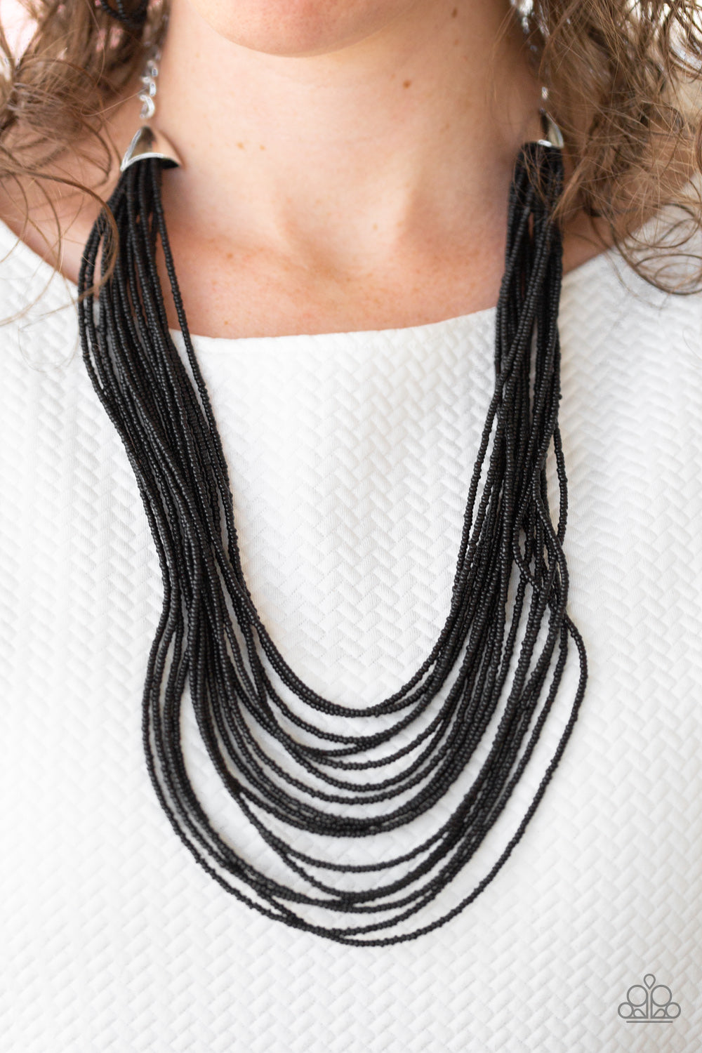 Peacefully Pacific - Black - Paparazzi Necklace