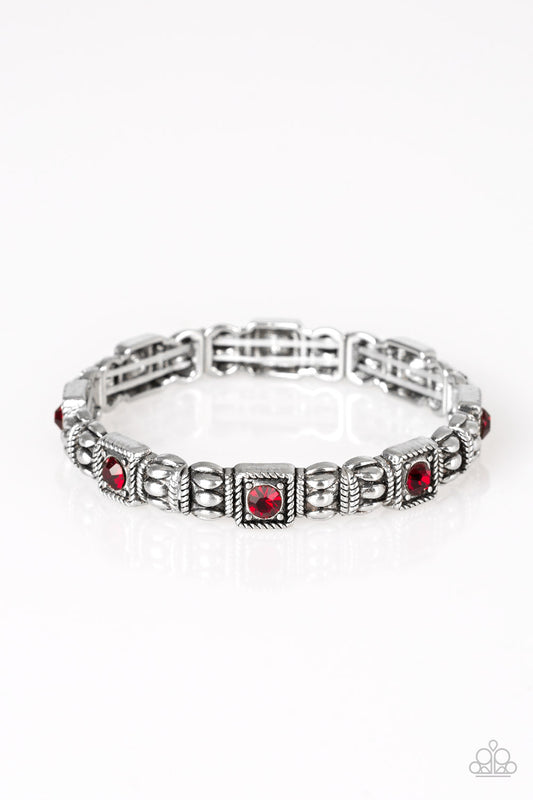 Metro Marvelous - Red - Paparazzi Bracelet