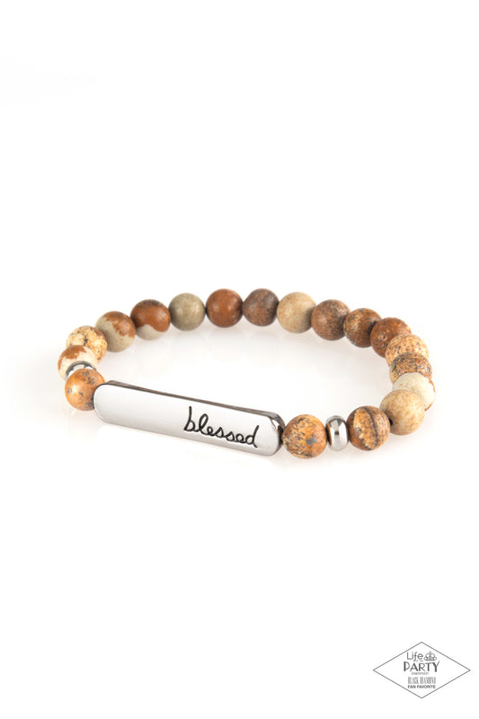 Born Blessed - Brown - Paparazzi Bracelet