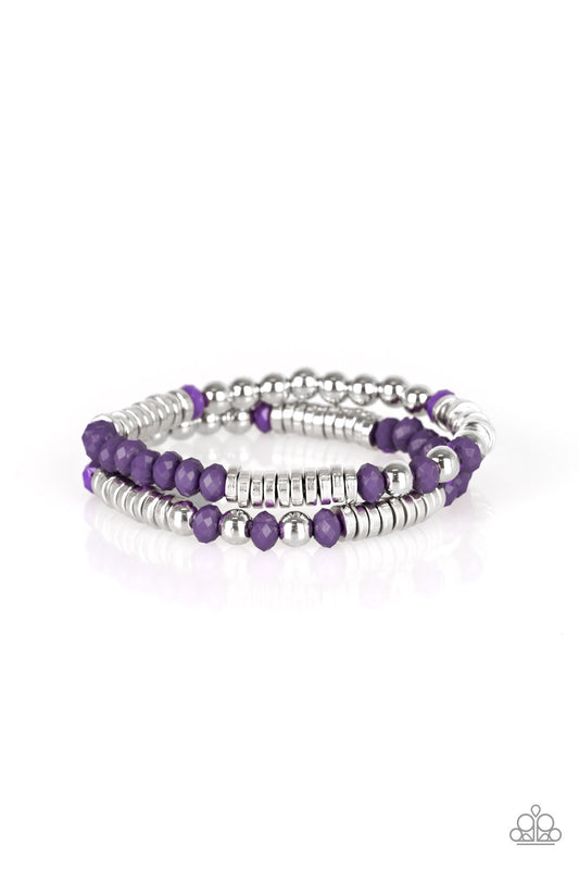 Downright Dressy - Purple - Paparazzi Bracelet
