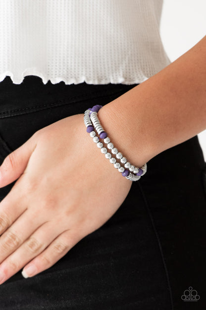 Downright Dressy - Purple - Paparazzi Bracelet