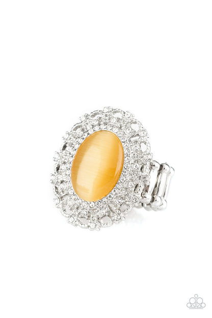 Baroque The Spell - Yellow - Paparazzi Ring
