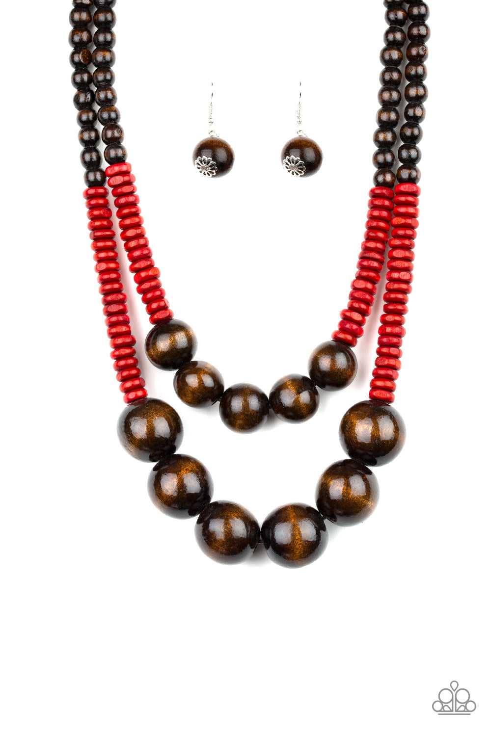 Cancun Cast Away - Red - Paparazzi Necklace