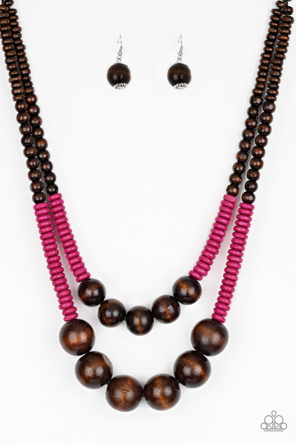 Cancun Cast Away - Pink - Paparazzi Necklace