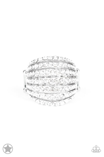 Blinding Brilliance - White - Paparazzi Ring