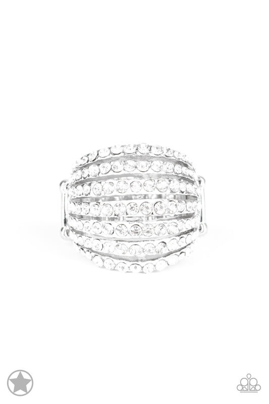 Blinding Brilliance - White - Paparazzi Ring