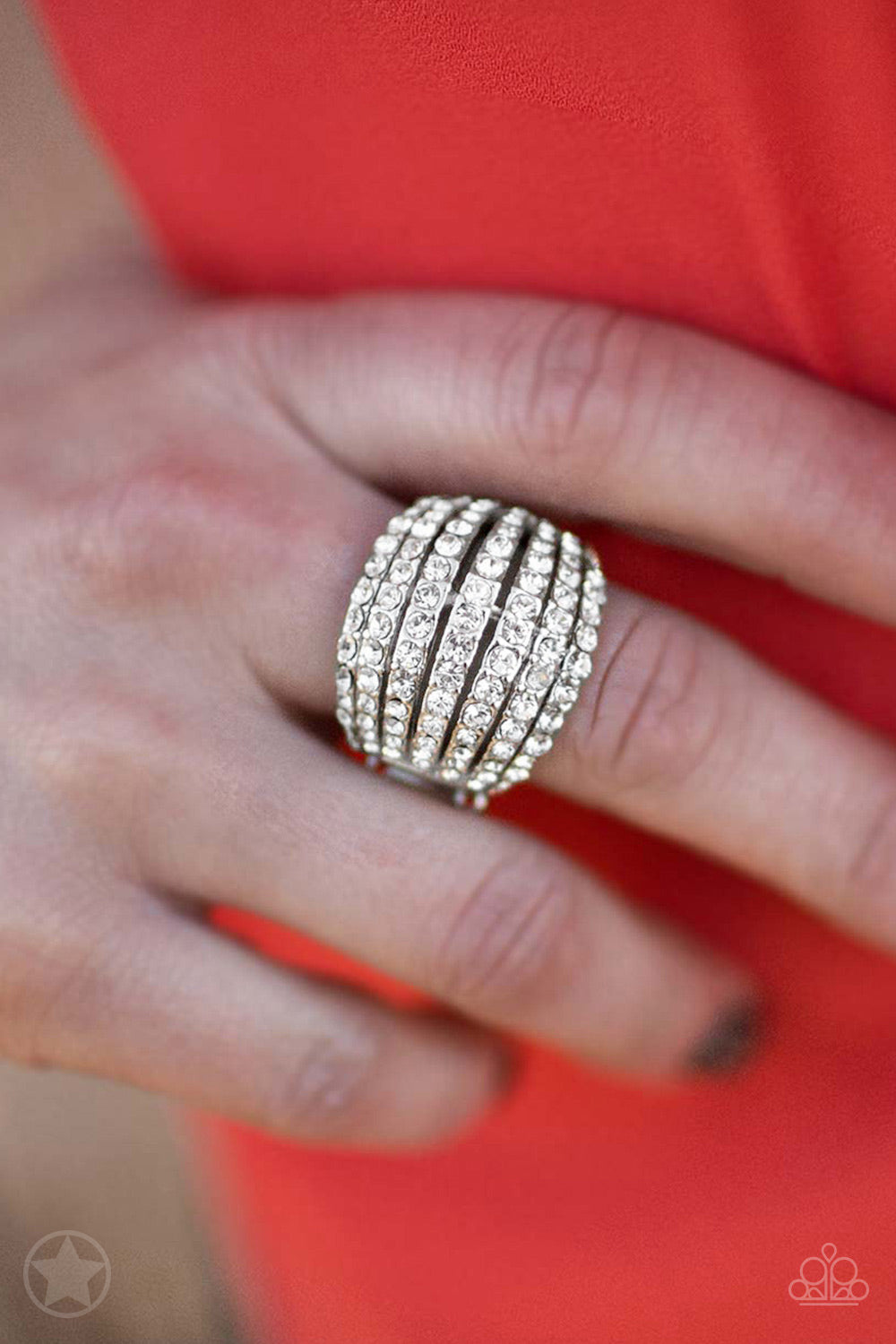 Blinding Brilliance - White - Paparazzi Ring