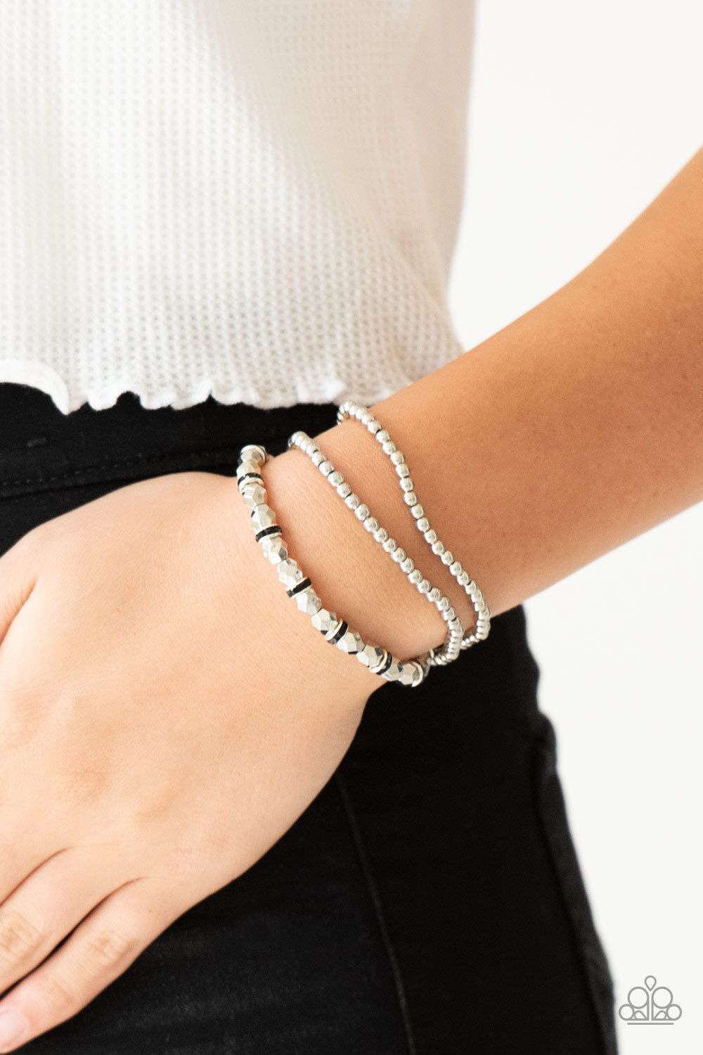 Let There BEAM Light - Black - Paparazzi Bracelet