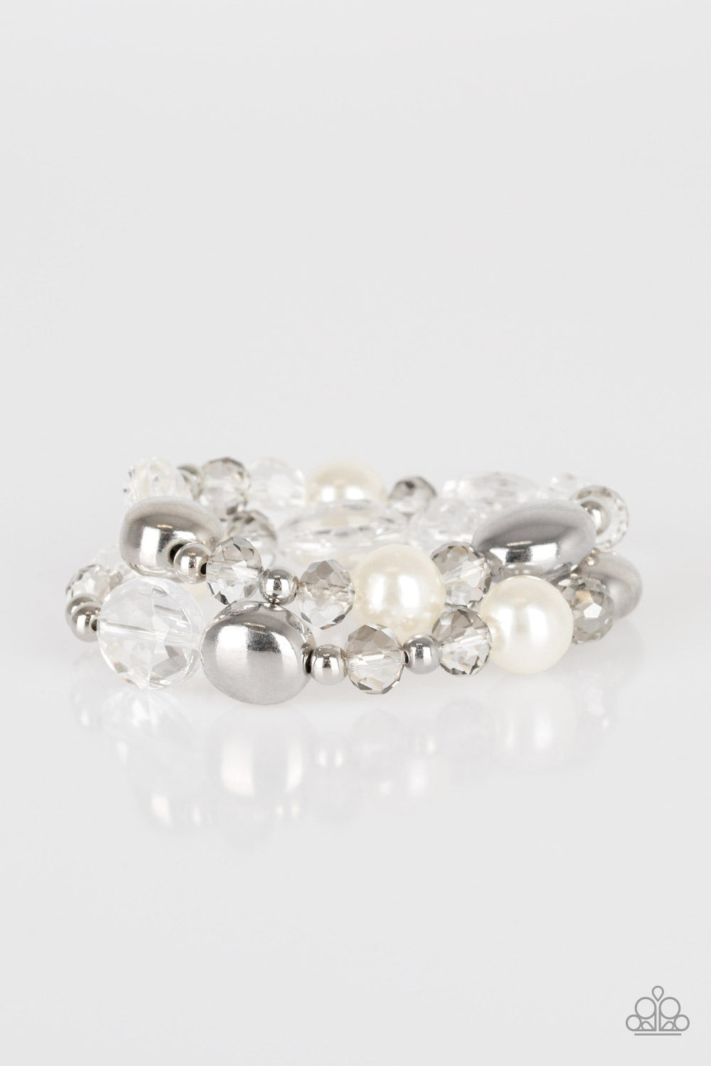 Downtown Dazzle - White - Paparazzi Bracelet