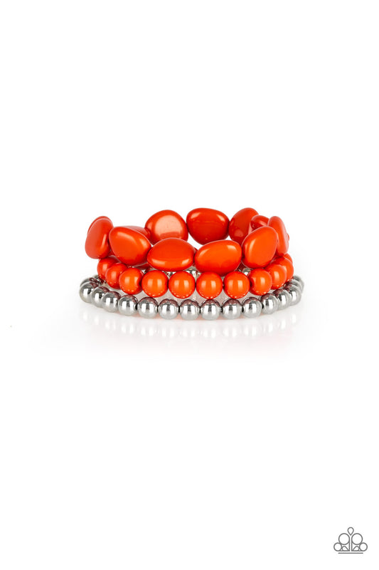 Color Venture Orange - Paparazzi Bracelet