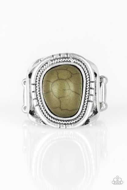 Out On The Range - Green - Paparazzi Ring