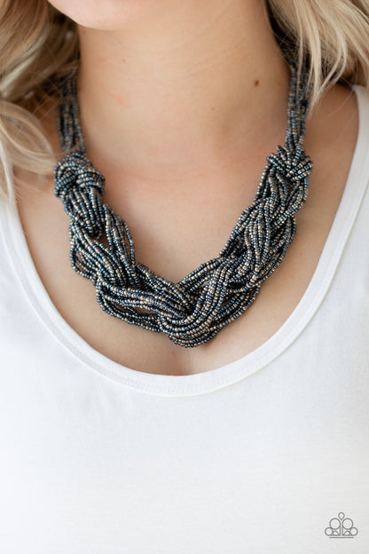 City Catwalk - Blue - Paparazzi Necklace