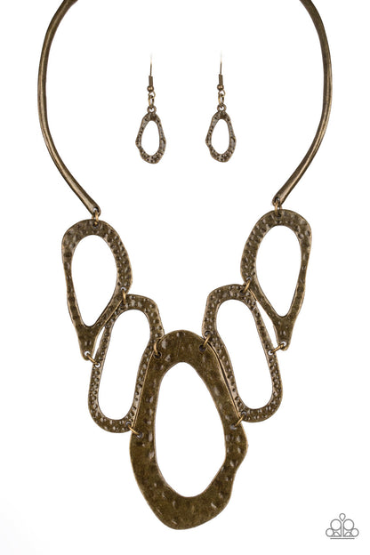 Prime Prowess - Brass Necklace