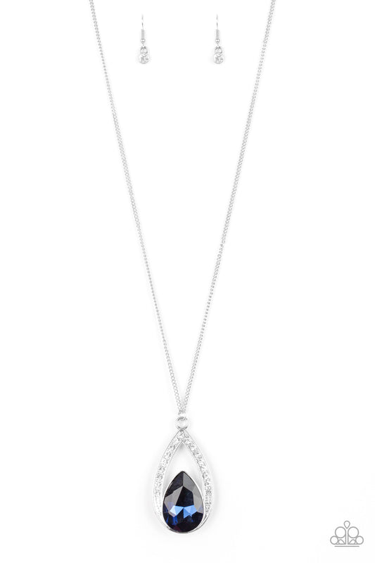 Notorious Noble - Blue - Paparazzi Necklace
