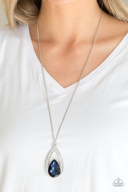 Notorious Noble - Blue - Paparazzi Necklace