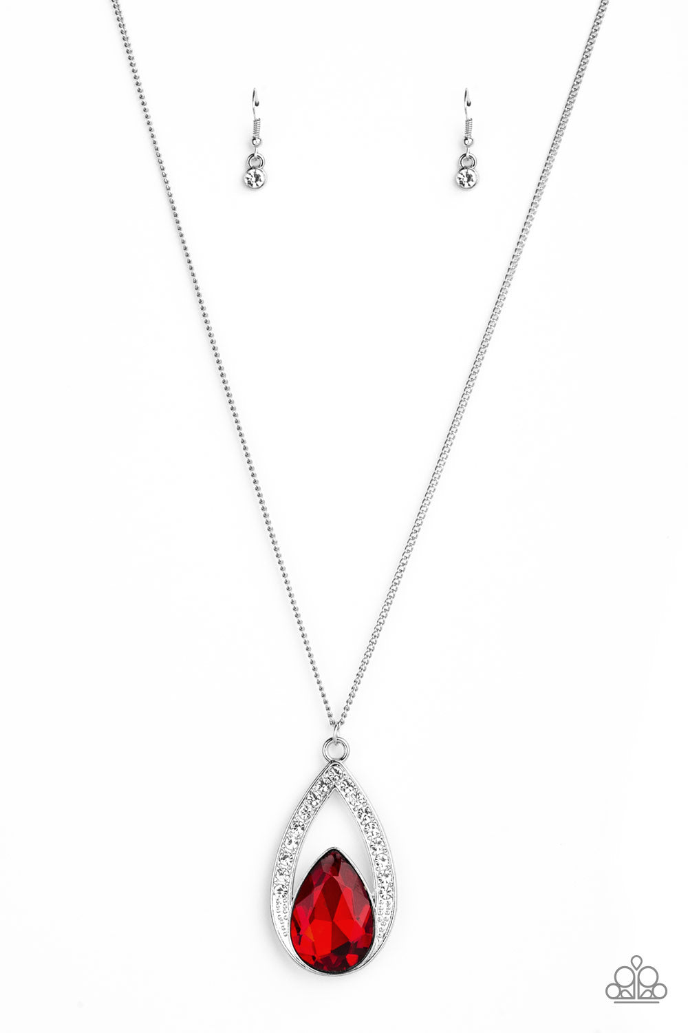Notorious Noble - Red - Paparazzi Necklace