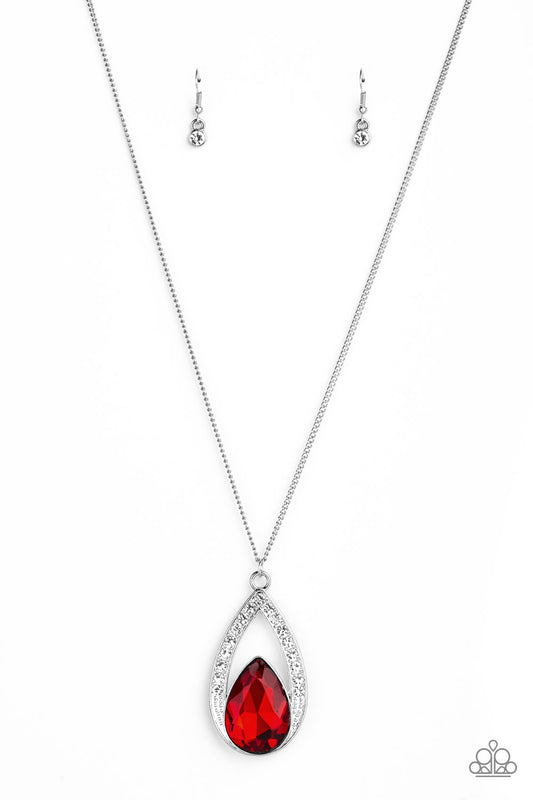 Notorious Noble - Red - Paparazzi Necklace