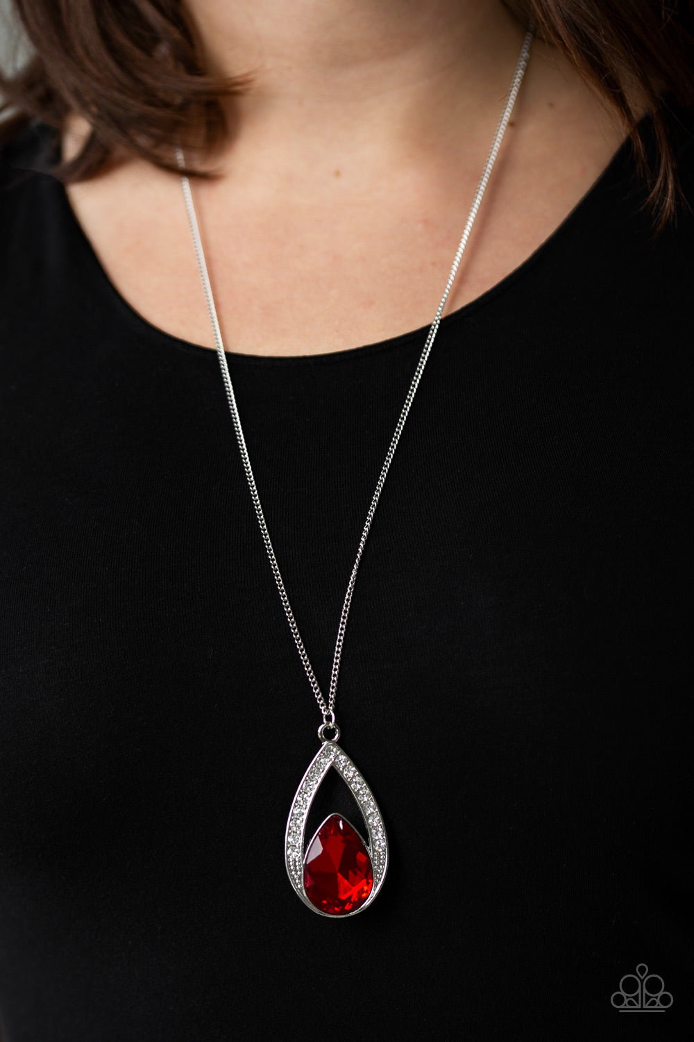 Notorious Noble - Red - Paparazzi Necklace