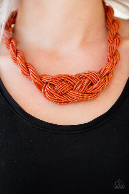 A Standing Ovation - Orange - Paparazzi Necklace