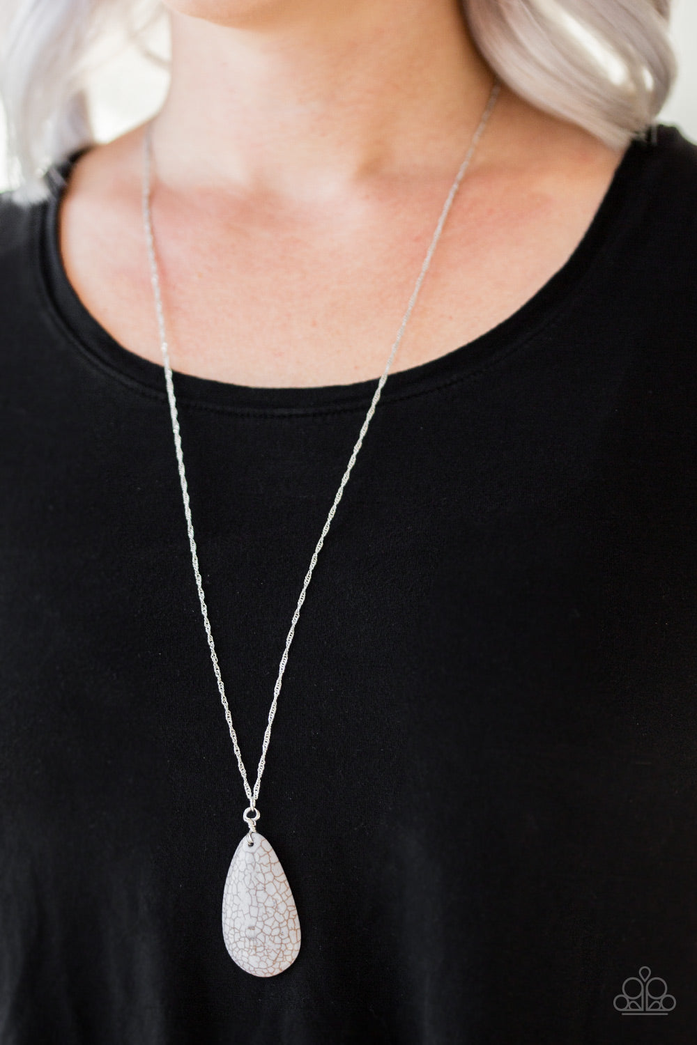 Stone River - Silver Necklace