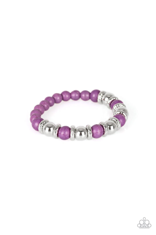 Across the Mesa - Purple - Paparazzi Bracelet