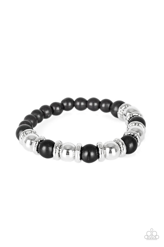 Across The Mesa - Black - Paparazzi Bracelet