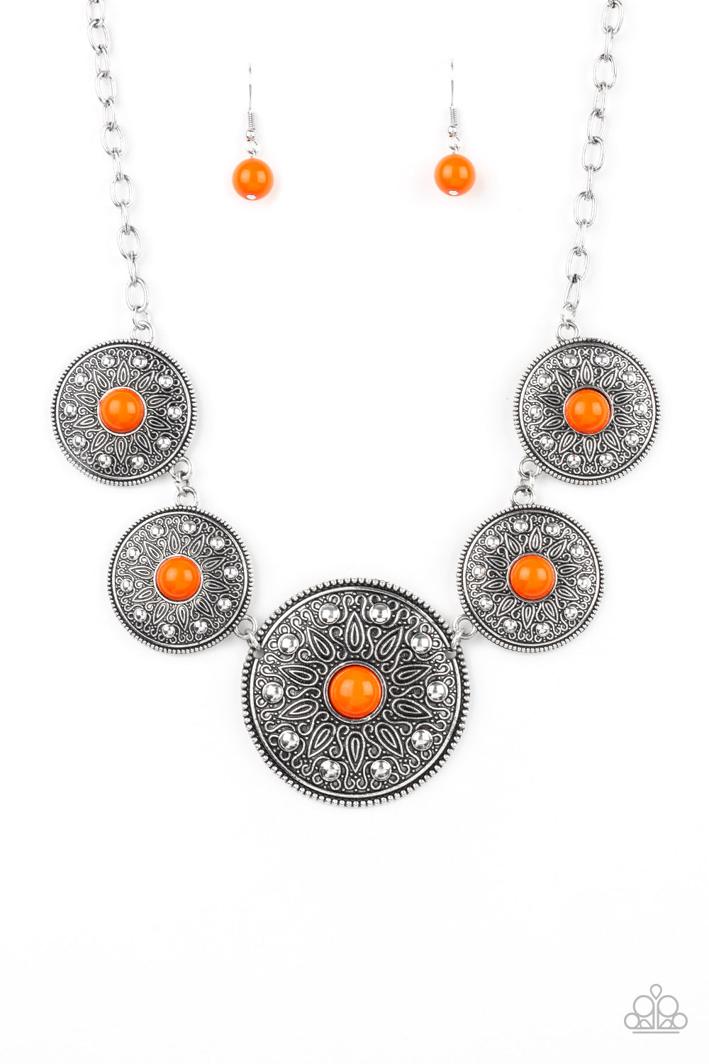 Hey, SOL Sister - Orange Necklace