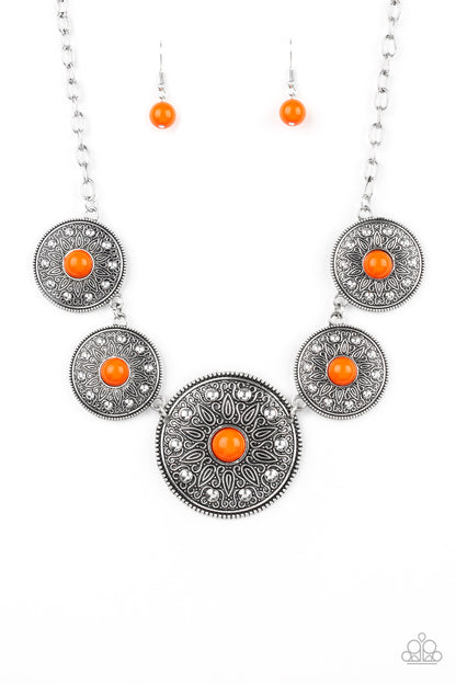 Hey, SOL Sister - Orange Necklace