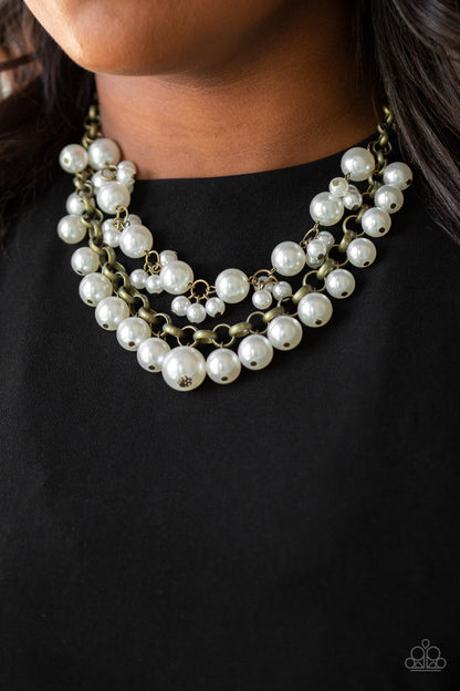 BALLROOM Service - Brass - Paparazzi Necklace