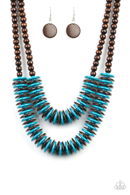 Dominican Disco - Blue - Paparazzi Necklace