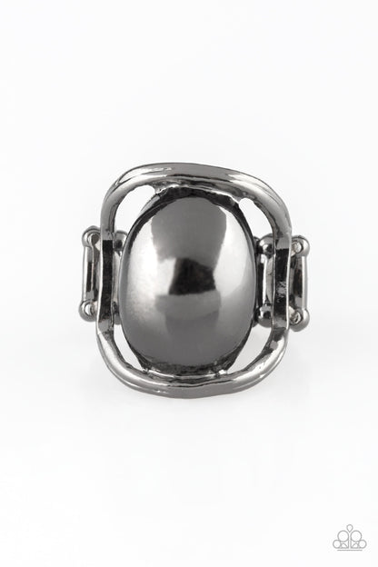 All Shine, All The Time - Black - Paparazzi Ring