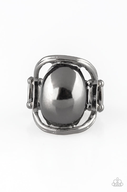 All Shine, All The Time - Black - Paparazzi Ring