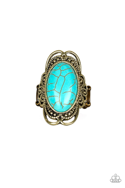 Desert Flavor - Brass - Paparazzi Ring