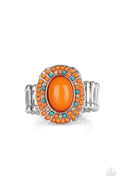 Colorfully Rustic - Orange - Paparazzi  Ring