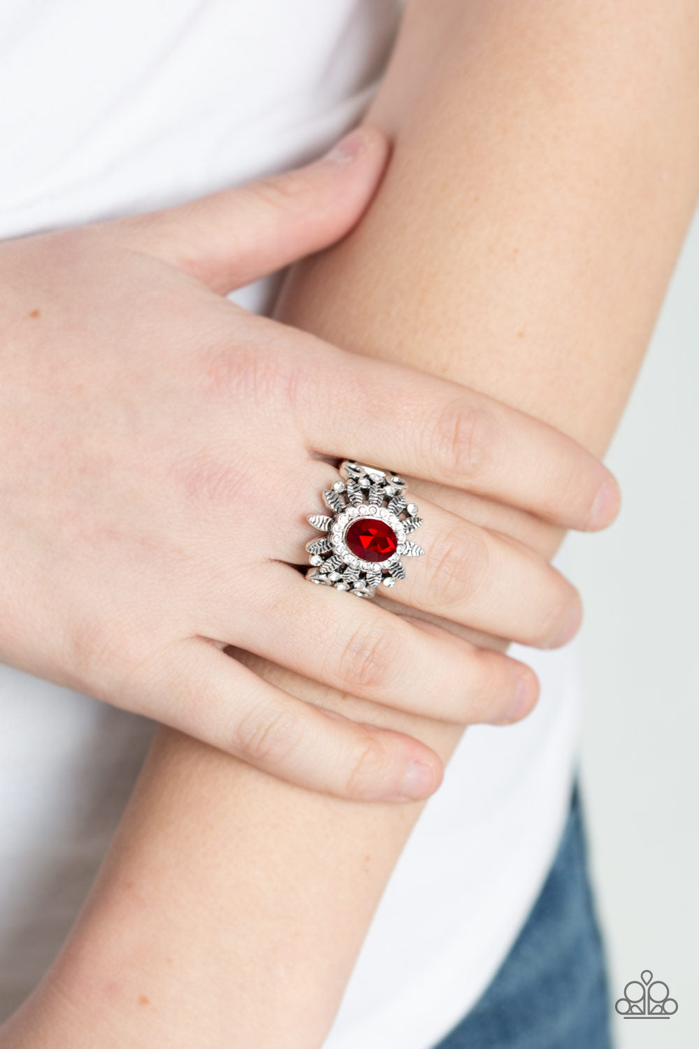 Burn Bright - Red - Paparazzi Ring