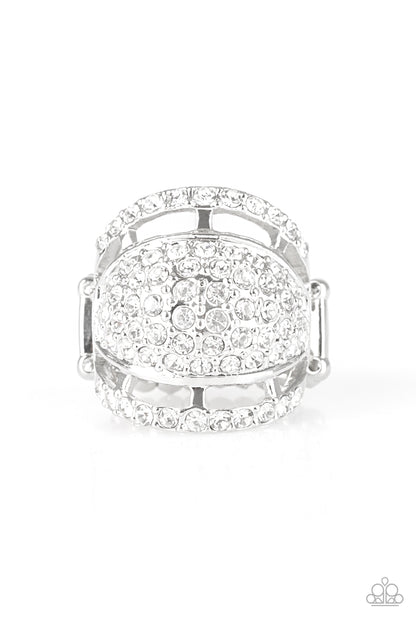 The Seven-FIGURE Itch - White _ Paparazzi Ring