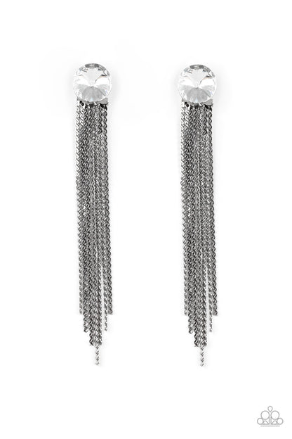 Level Up - Black Post - Paparazzi Earrings