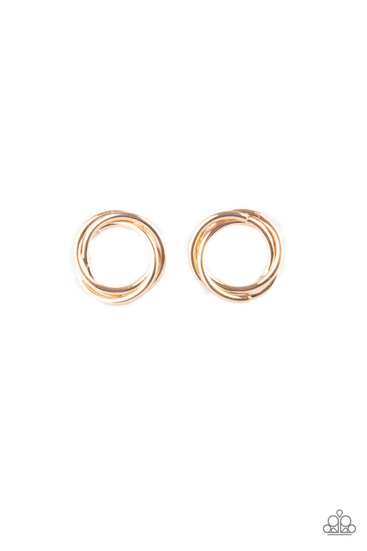 Simple Radiance - Gold - Paparazzi Earrings