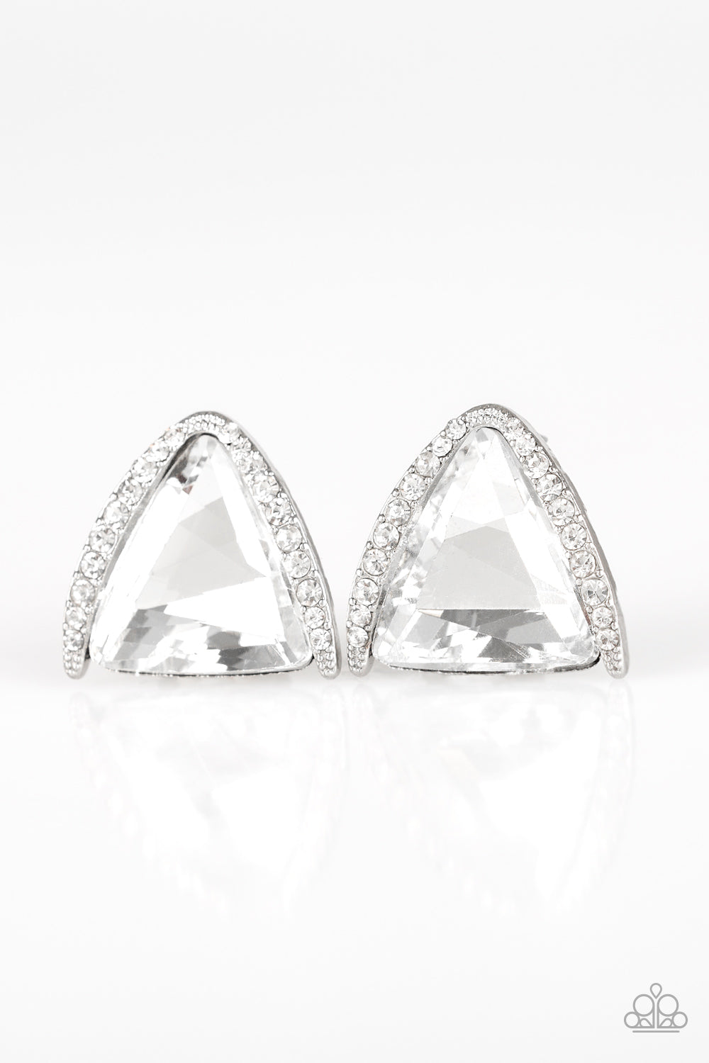 Exalted Elegance - White Earrings